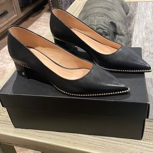 Coach Willa 45 Leather Pum, Black Size 8.5 Women